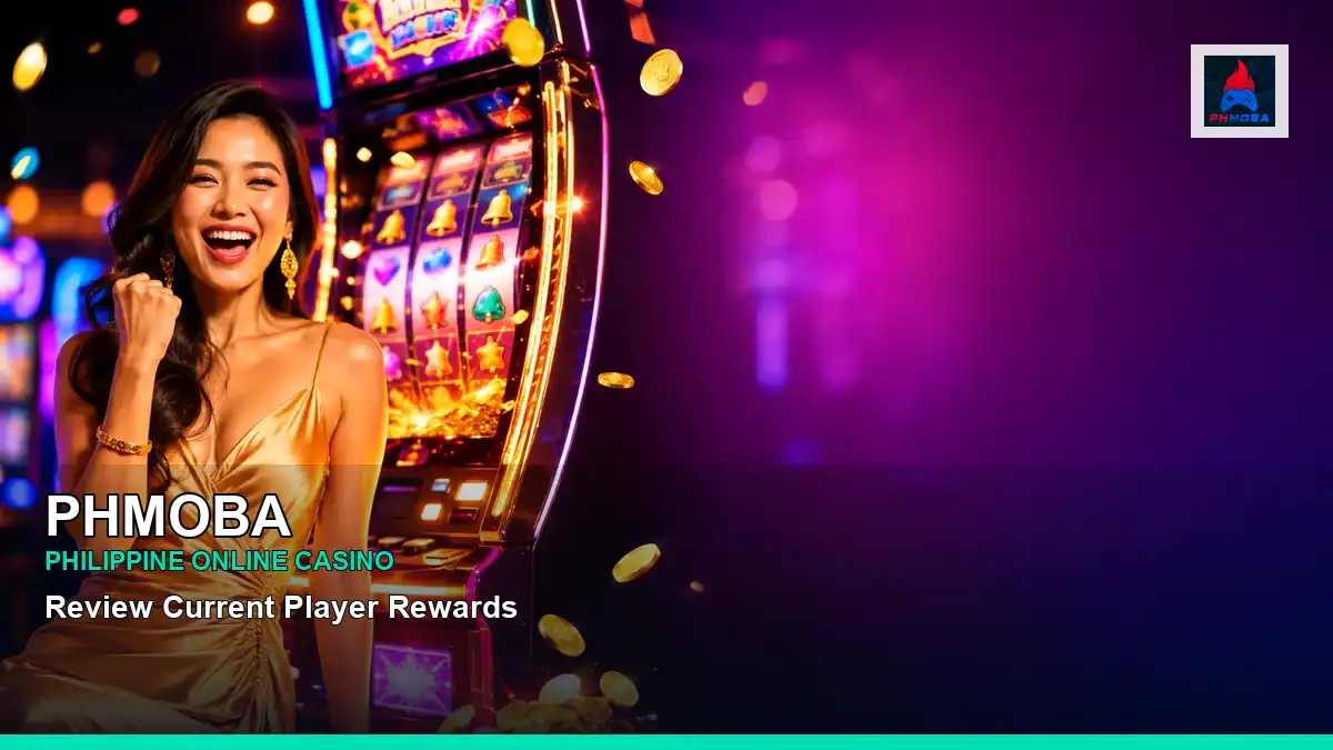 PHMOBA Philippines casino guide with radiant jackpot slot games and an adult Filipina casino host