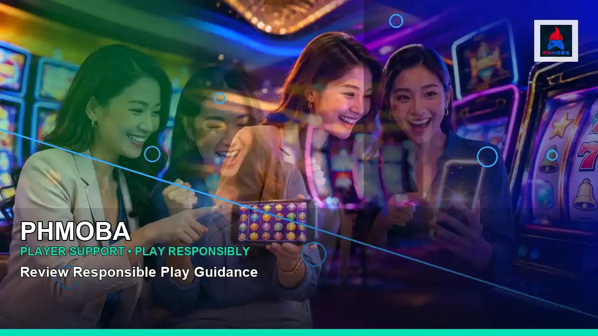 PHMOBA high-energy mobile casino app in a right-diagonal layout for Philippine players