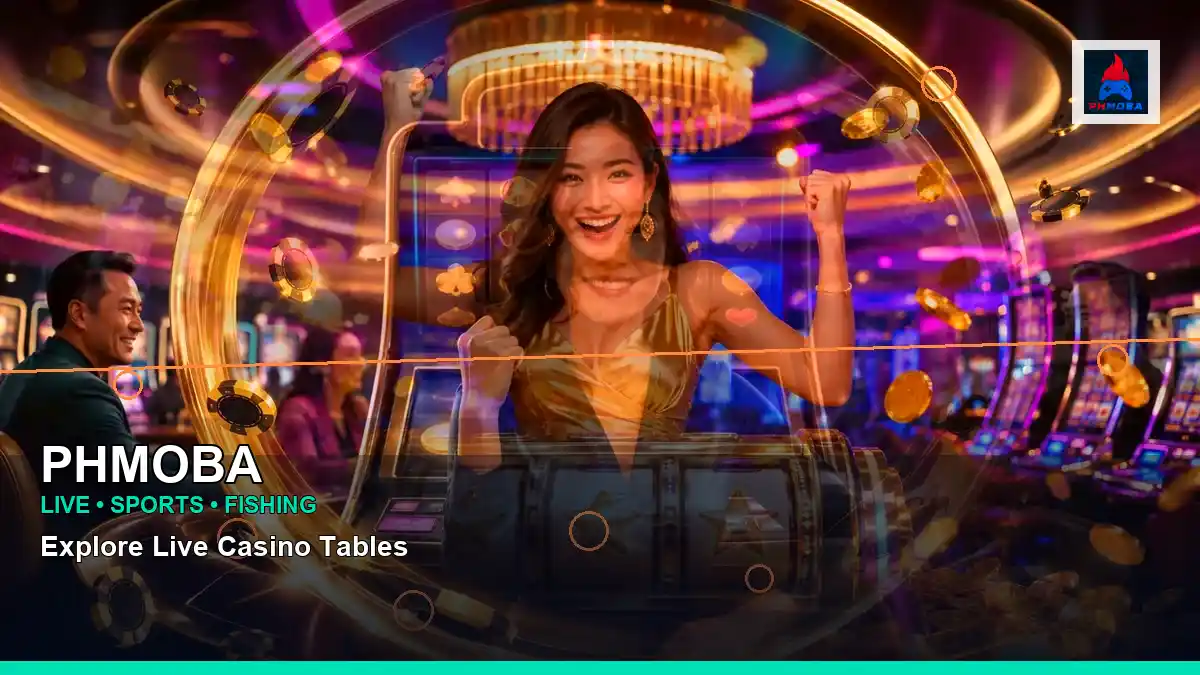 PHMOBA high-energy casino cashback rewards in a centered layout for Philippine players