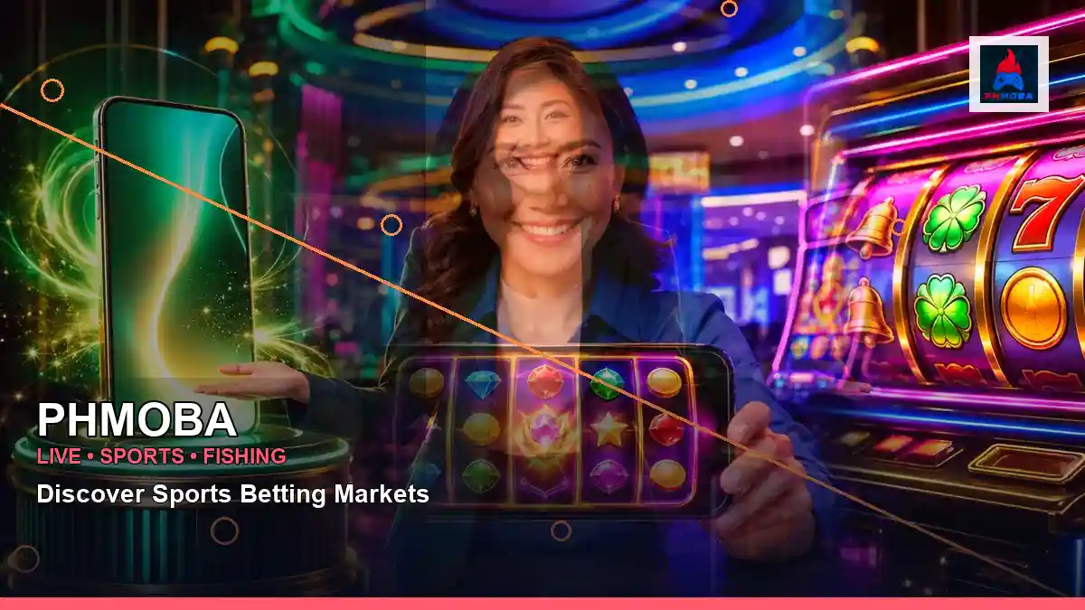 PHMOBA casino cashback rewards featuring an adult Filipina casino host with a right close-up composition